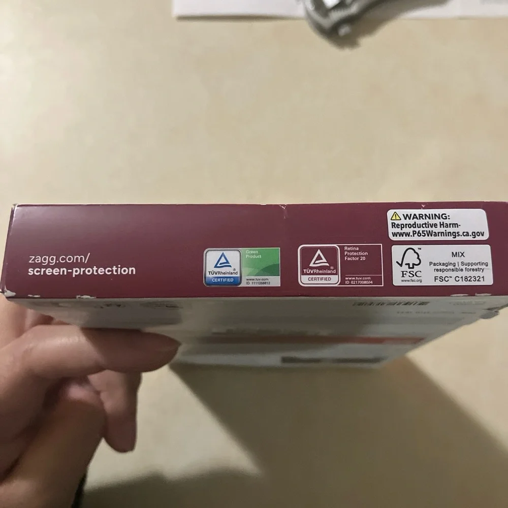 ZAGG Visionguard blue light filtration tempered glass screen protection